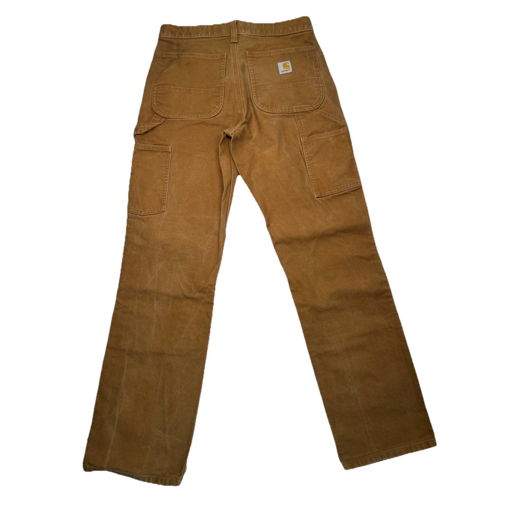 Carhartt Relaxed Fit Carpenter Cargo Pants Double Knee Mens 30x32 Tan